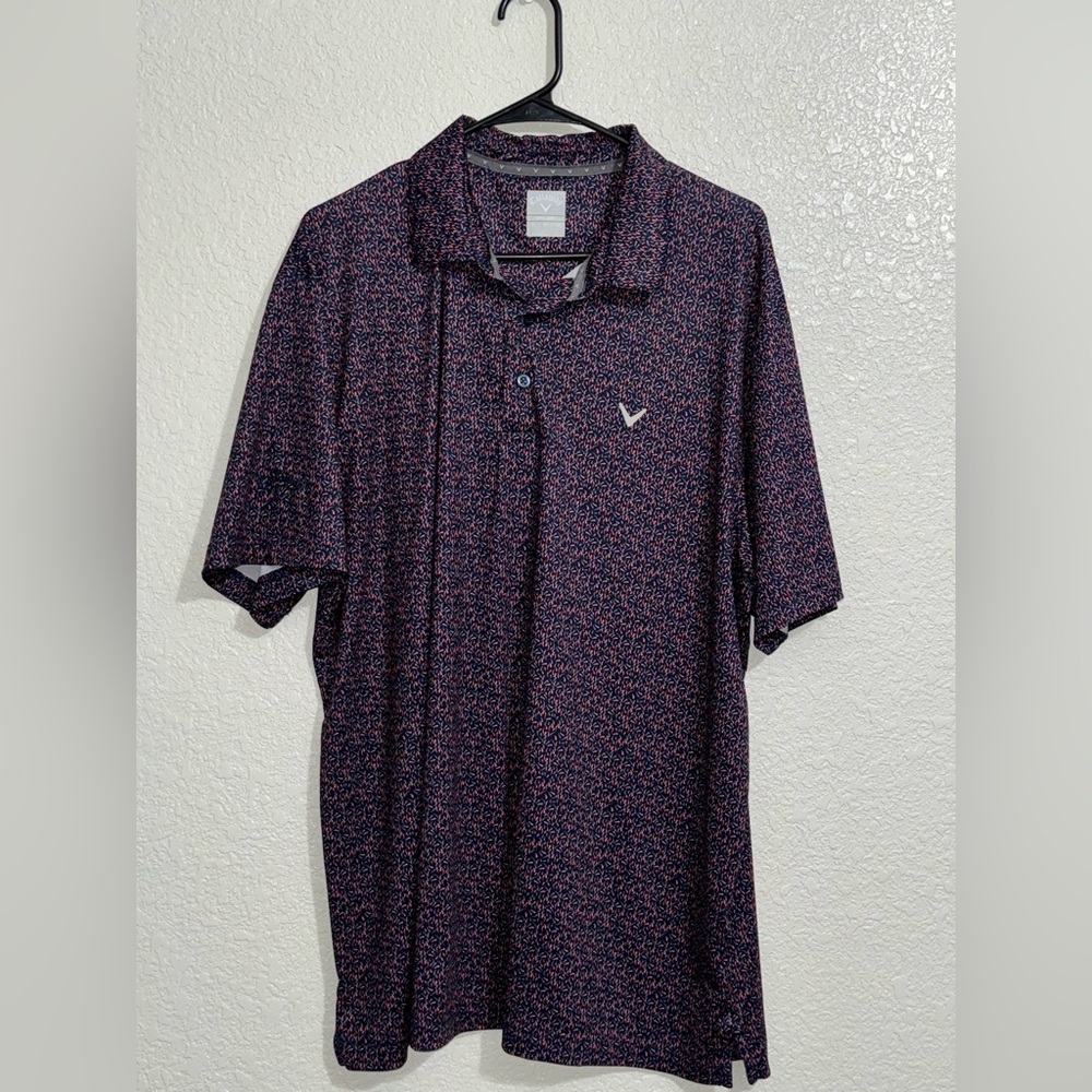 Callaway Men's Dark Patterned Polo Shirt